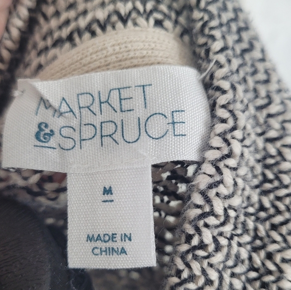 Market & Spruce Knit Open Cardigan Medium - Picture 4 of 5